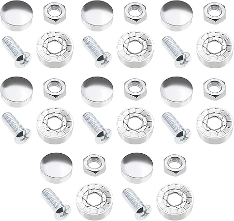 Set Di Viti Antifurto Per Targa Auto, Kit Fissaggio Targhe, Viti - Foto 9