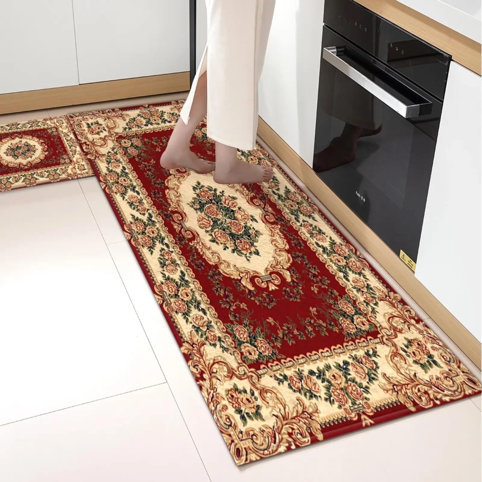 Tapis de cuisine paillasson d'entrée maison et tapis de sol 60x120