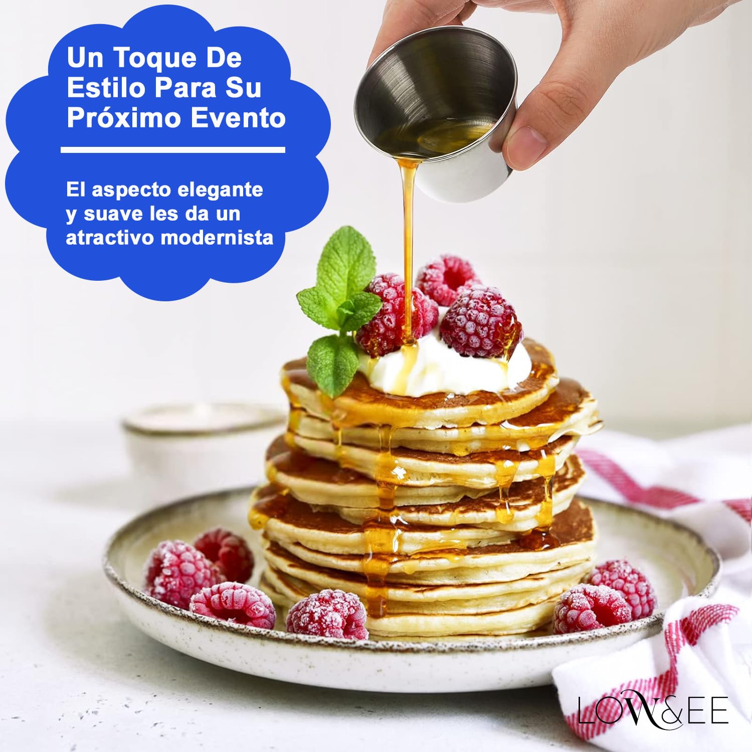 LOW&EE® Flaneras en Acero Inoxidable-Molde para flan- Flaneras individuales acero inoxidable-12pzs (9cm)