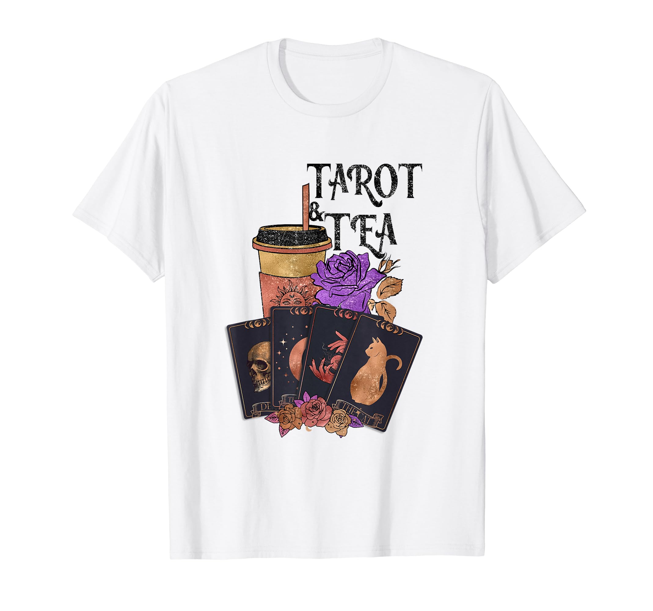 Divine InsightMystical-Tarot And Tea Cards For Spiritual Guidance And T-Shirt