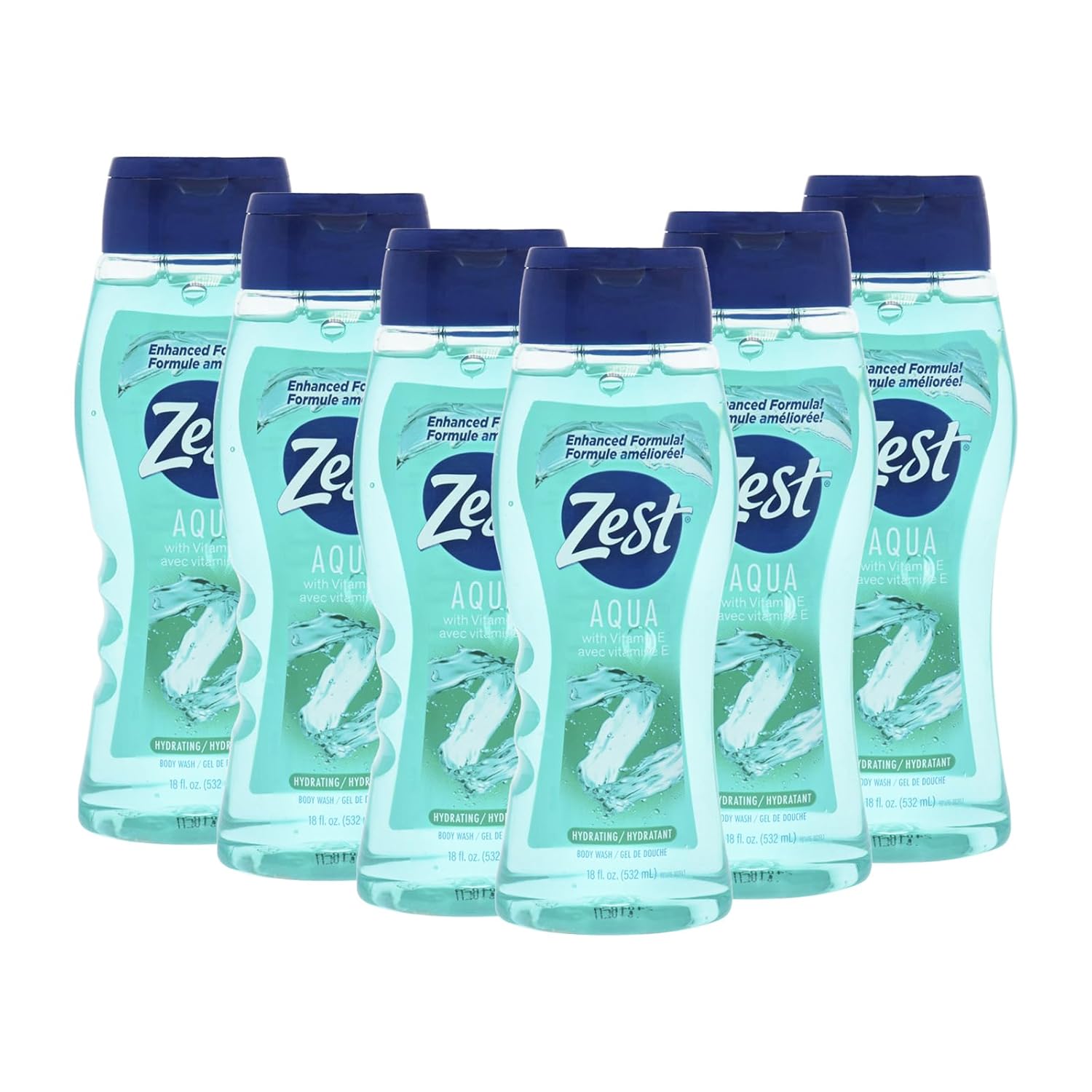 ZEST BODYWASH AQUA 18 OZ (Pack of 6) ZEST BODYWASH AQUA 18 OZ (Pack of 6)
