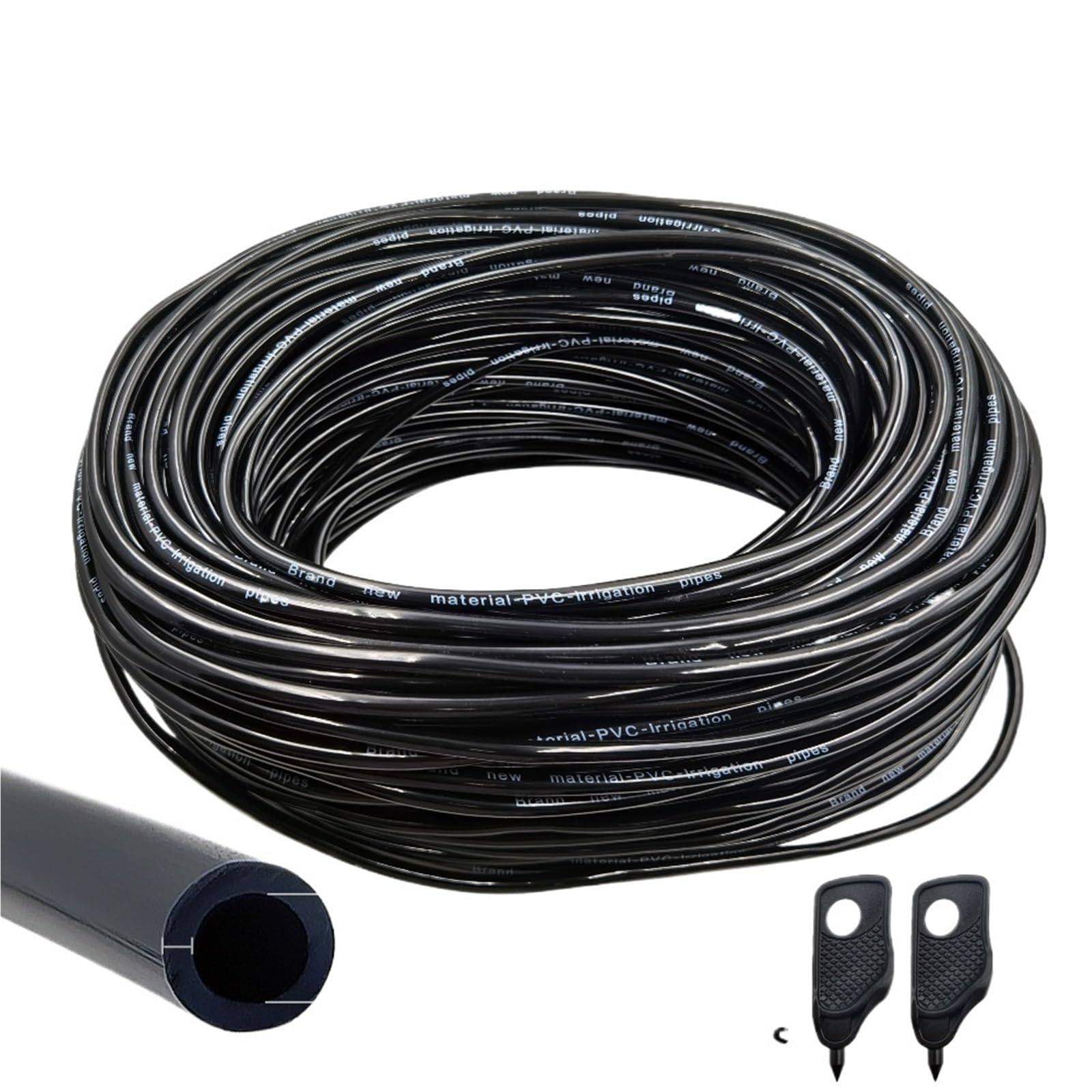 di irrigazione a goccia fai da te da 5M-25M, irrigazione automatica con tubo da giardino, kit di irrigazione a goccia micro con gocciolatori regolabili(10M Hose)