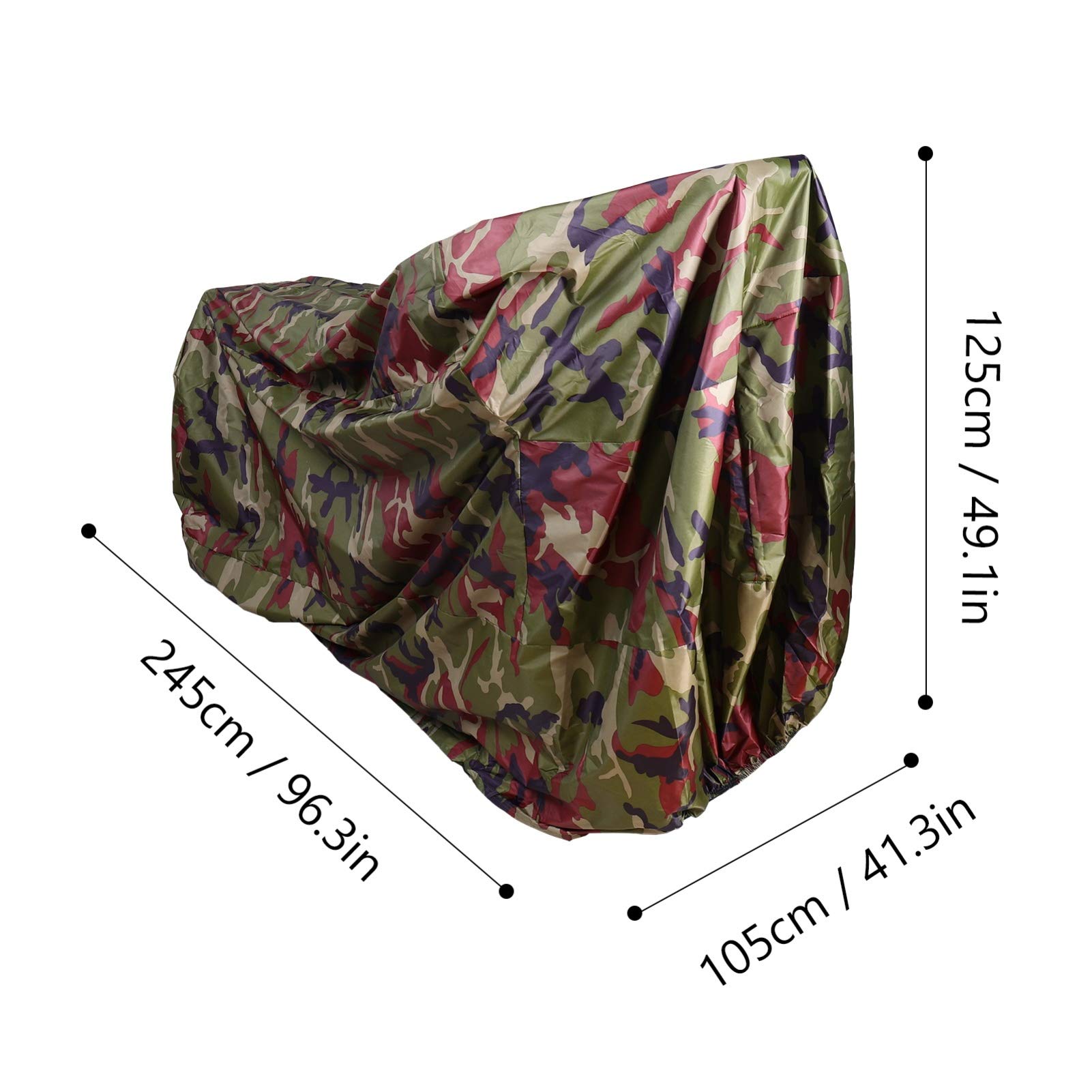 Cabilock Housse de Moto Imperméable en PU et Nano, Protection Anti-Rayures et Résistante la Chaleur, pour L’extérieur et L’Hiver