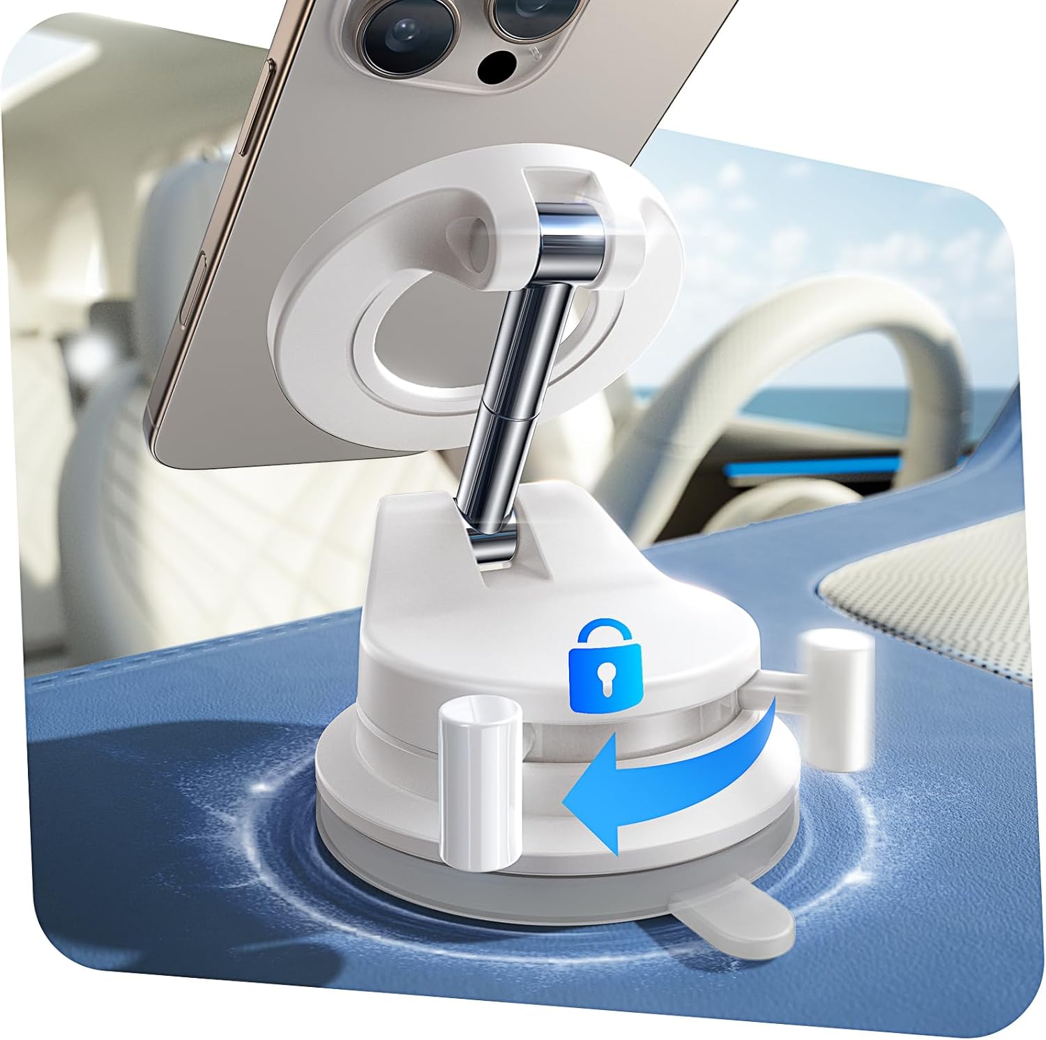 LISEN Vacuum Magnetic Car Phone Holder