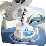 LISEN Voiture Support de téléphone pour Magsafe magnétique de voiture [24 Les aimants les plus forts & 89+ LBS Suction] Support de téléphone magnétique sous vide Accessoires pour voitures Support de tableau de bord pour iPhone 17(Space Noir)