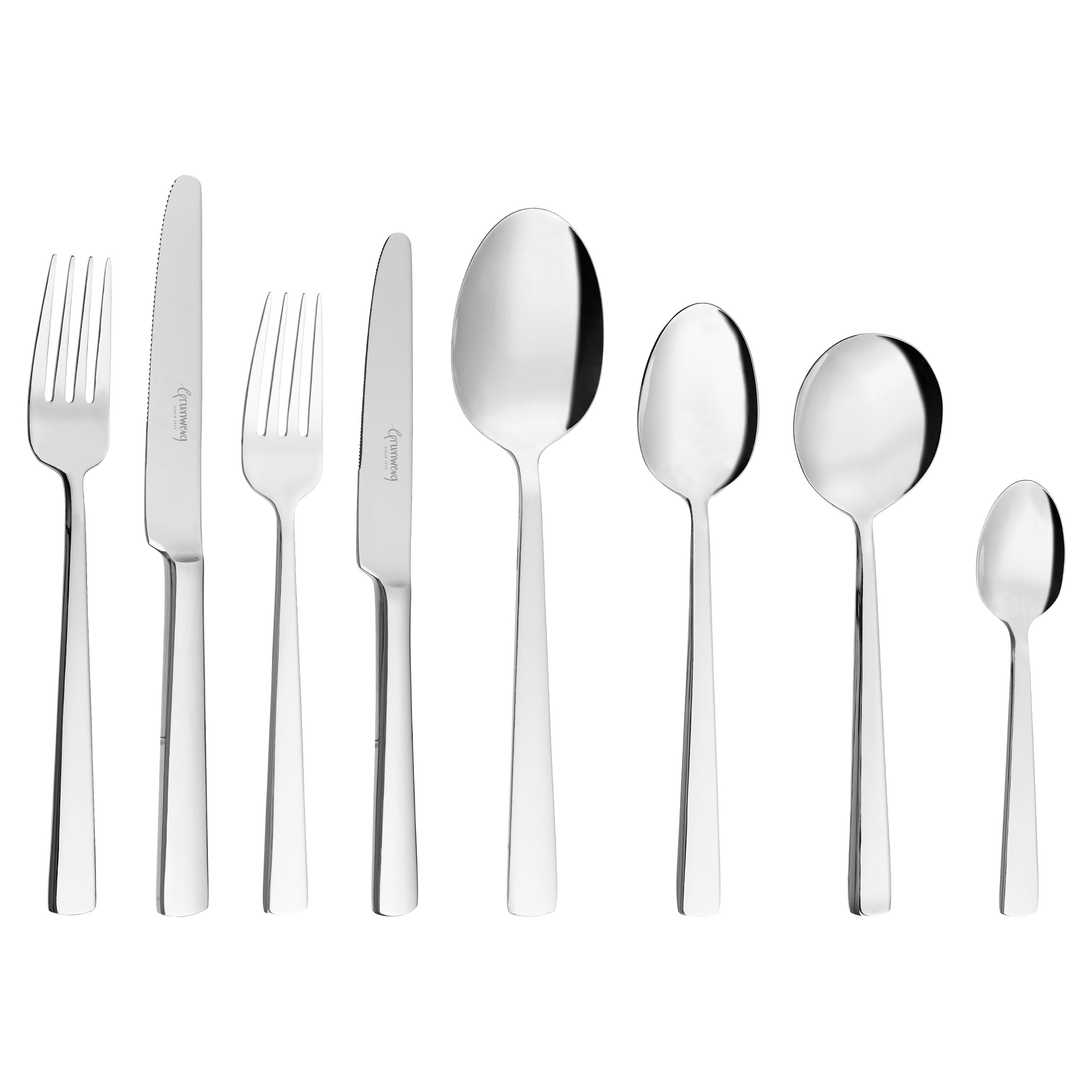 Grunwerg Westminster Set di posate a specchio 44 pezzi in scatola 44BXWMS, acciaio inossidabile 18/10