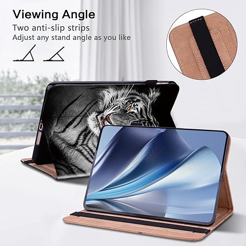 Miniatura 10 de ALILANG Funda para Samsung Galaxy Tab S9 FE de 10.9 pulgadasGalaxy Tab S9 de 11 pulgadas 2023 con lápiz capacitivo, cubierta plegable a prueba de