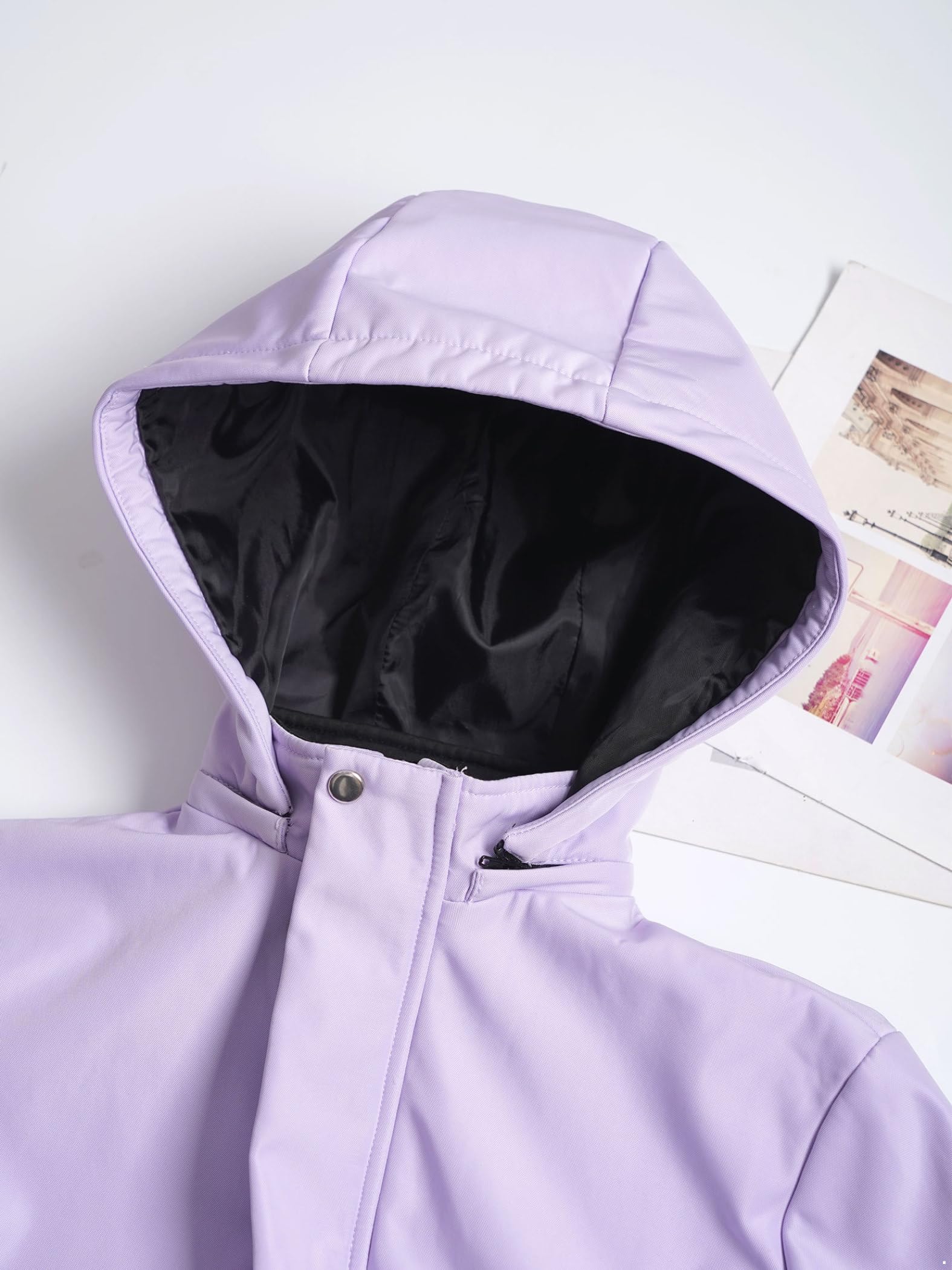 Chaqueta De Esquí Para Niñas Con Capucha Chaqueta Térmica Impermeable Chaqueta De Nieve Chaqueta De Senderismo Para Niños Outdoor Acolchada Cálida
