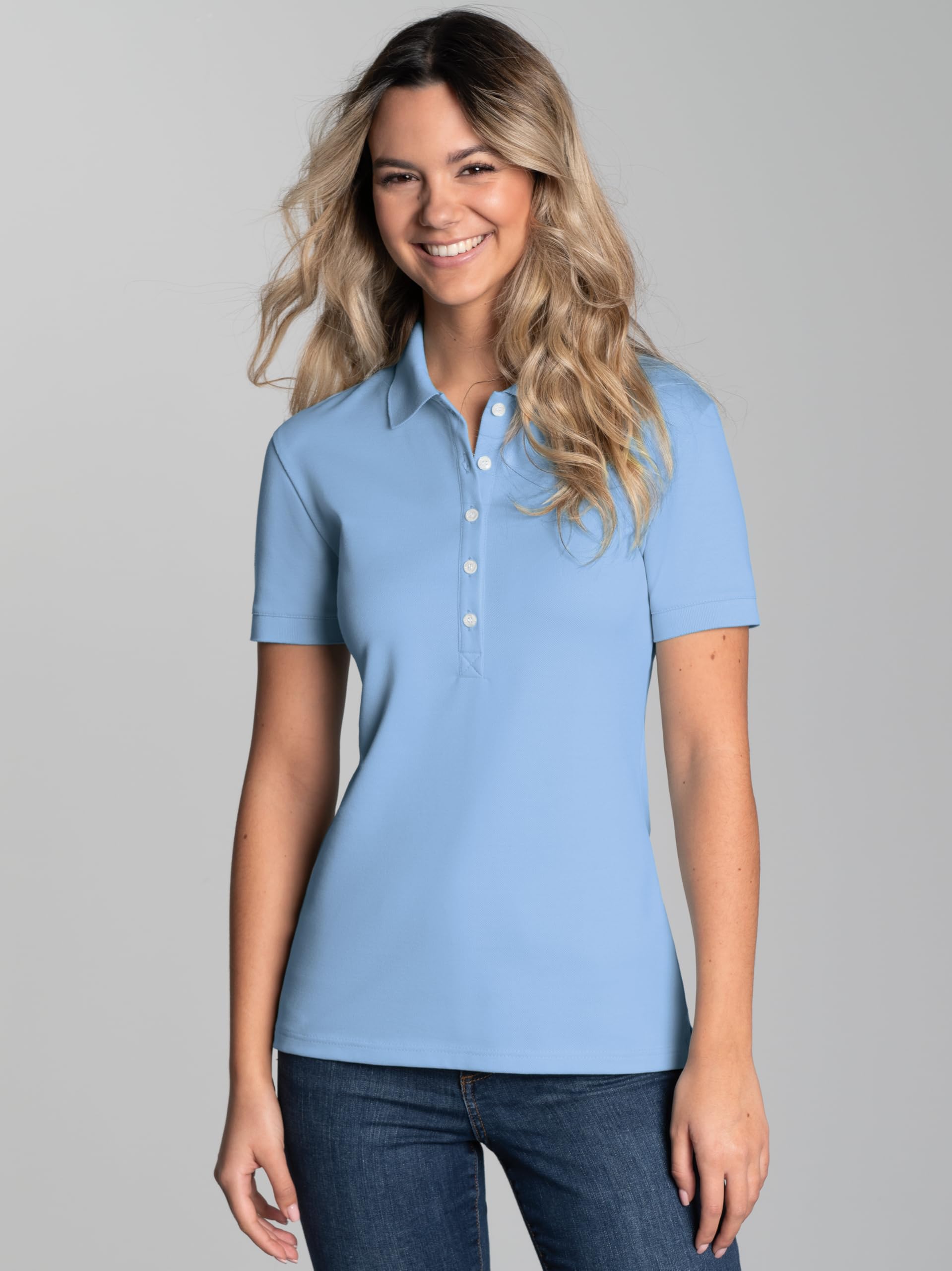 TRIGEMA Poloshirt mit Kristallsteinen