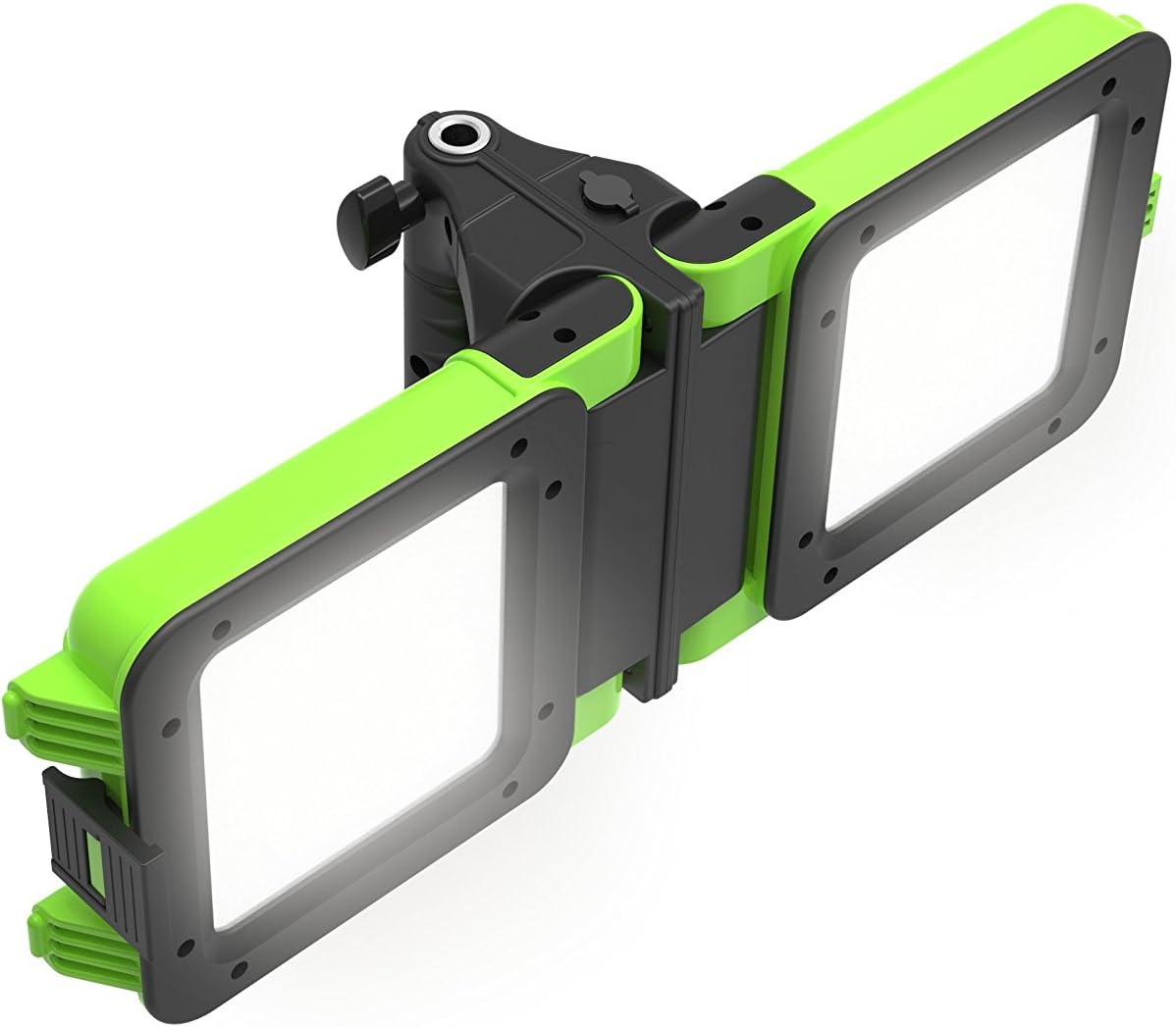 GoGlow LiteBook™ Mini 20W [Green case] Portable Rechargeable Day Light White Light (5000-5500k) Work Light, Camping, Garage or Auto Repair, Emergency (Green)