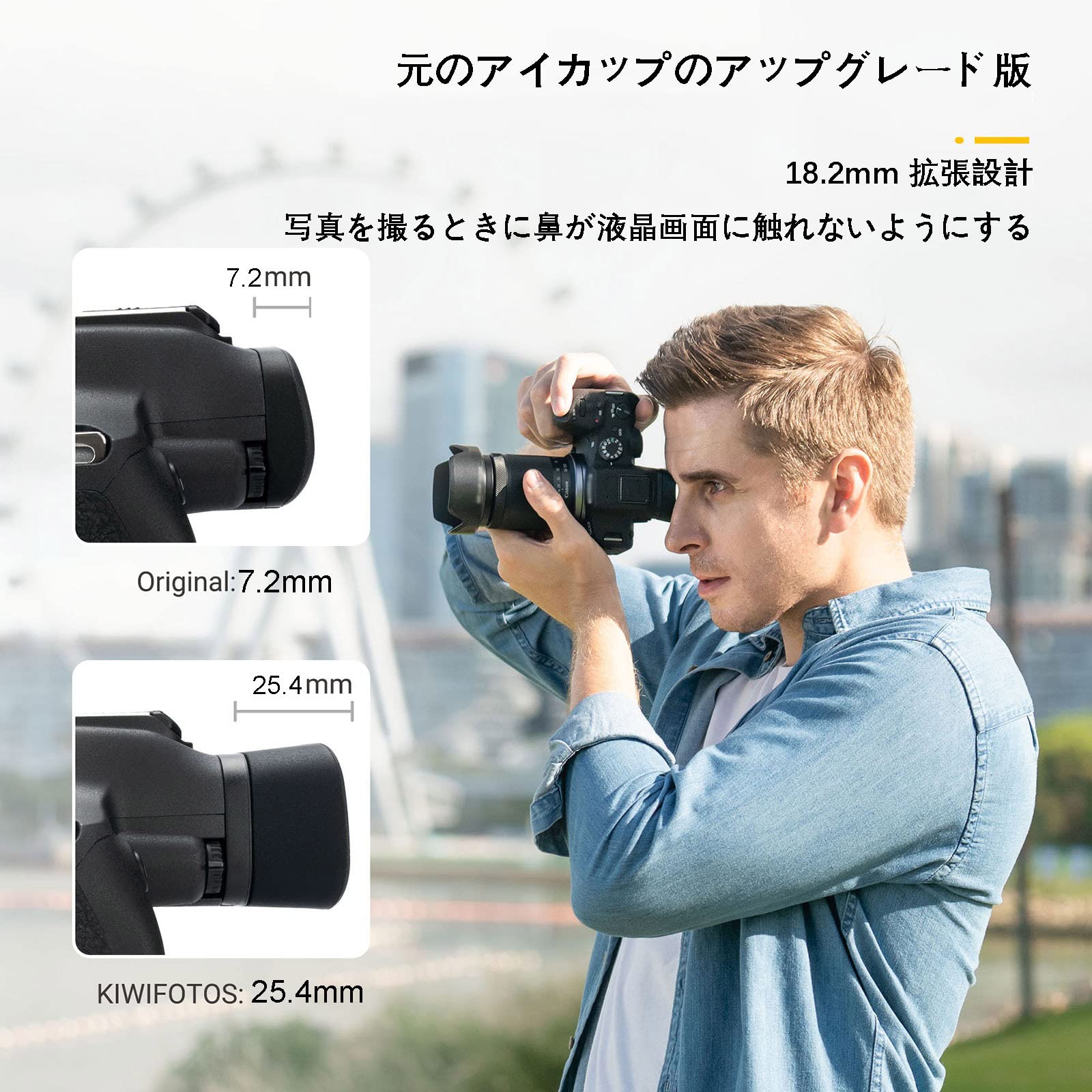 Amazon.co.jp: アイカップ 延長型 アイピース 接眼目当て Panasonic