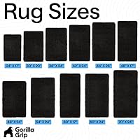 Vista 9 de GORILLA GRIP Alfombra de baño 30x20, felpilla gruesa y suave absorbente, microfibra de secado rápido, alfombras para piso de ducha con respaldo