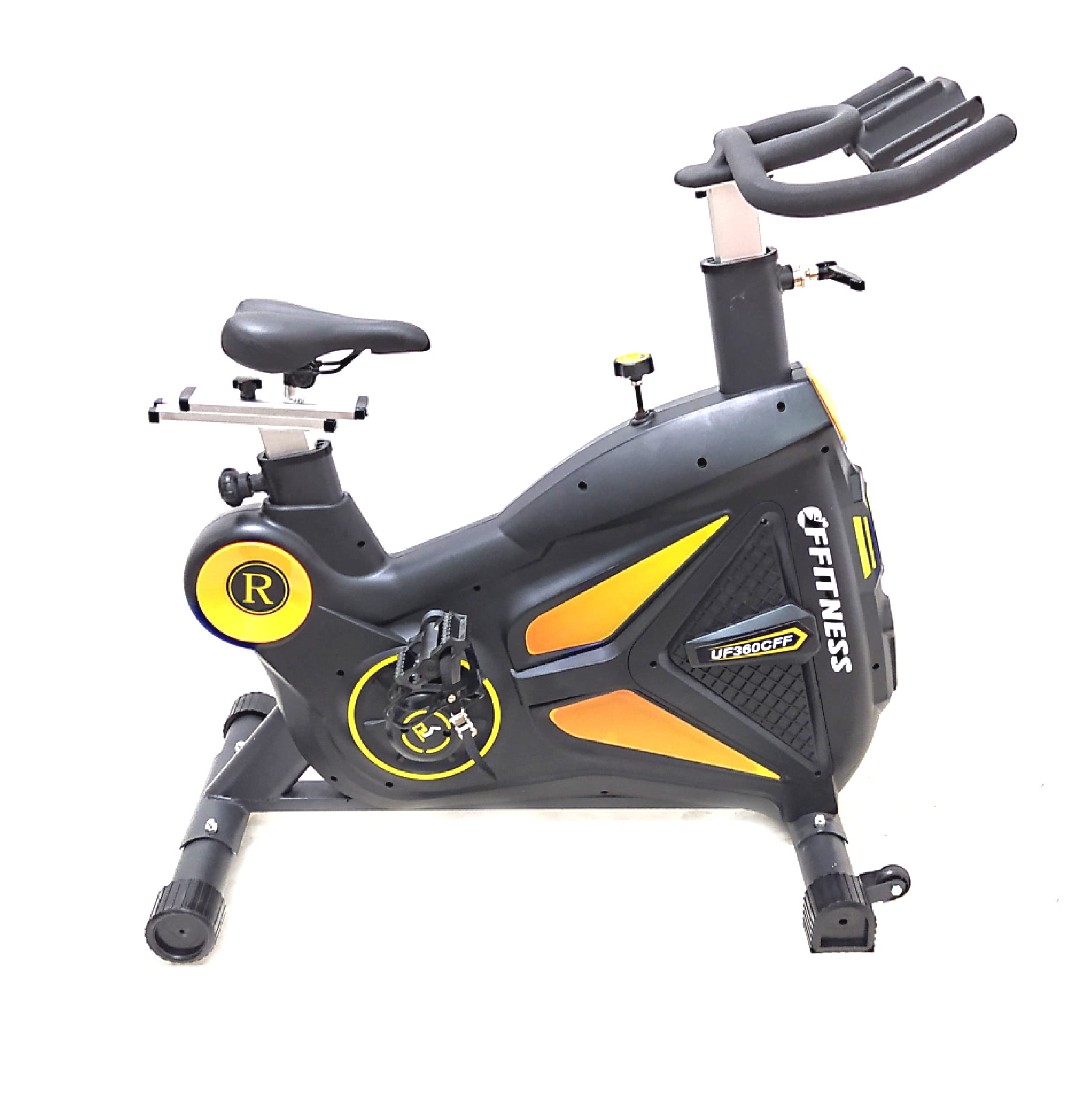 Indoor Bike Professionale con volano da 18 kg Bicicletta allenamento Indoor con Resistenza Regolabile Disco Inerziale 18kg
