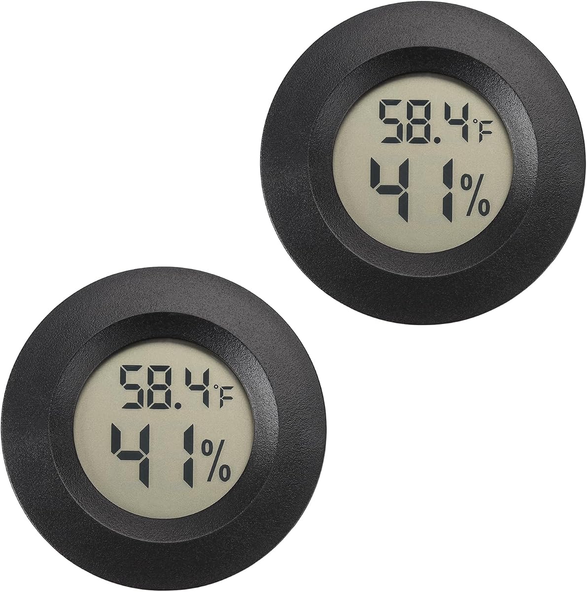 Serundo Auto Digital Hygrometer Thermometer Indoor/Outdoor Hygrometer 2PC
