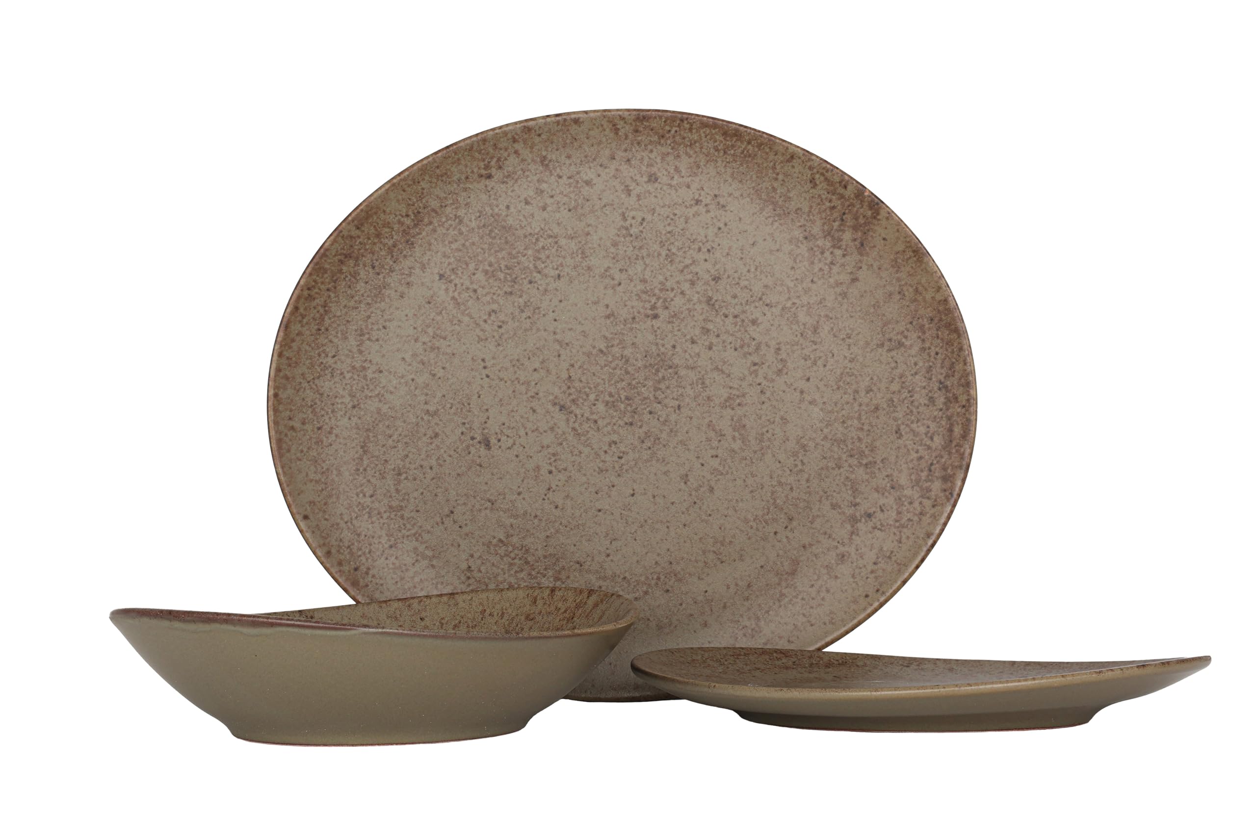 Keramika Set di stoviglie - Stella - 18 pezzi - 6 Persone - Gres porcellanato