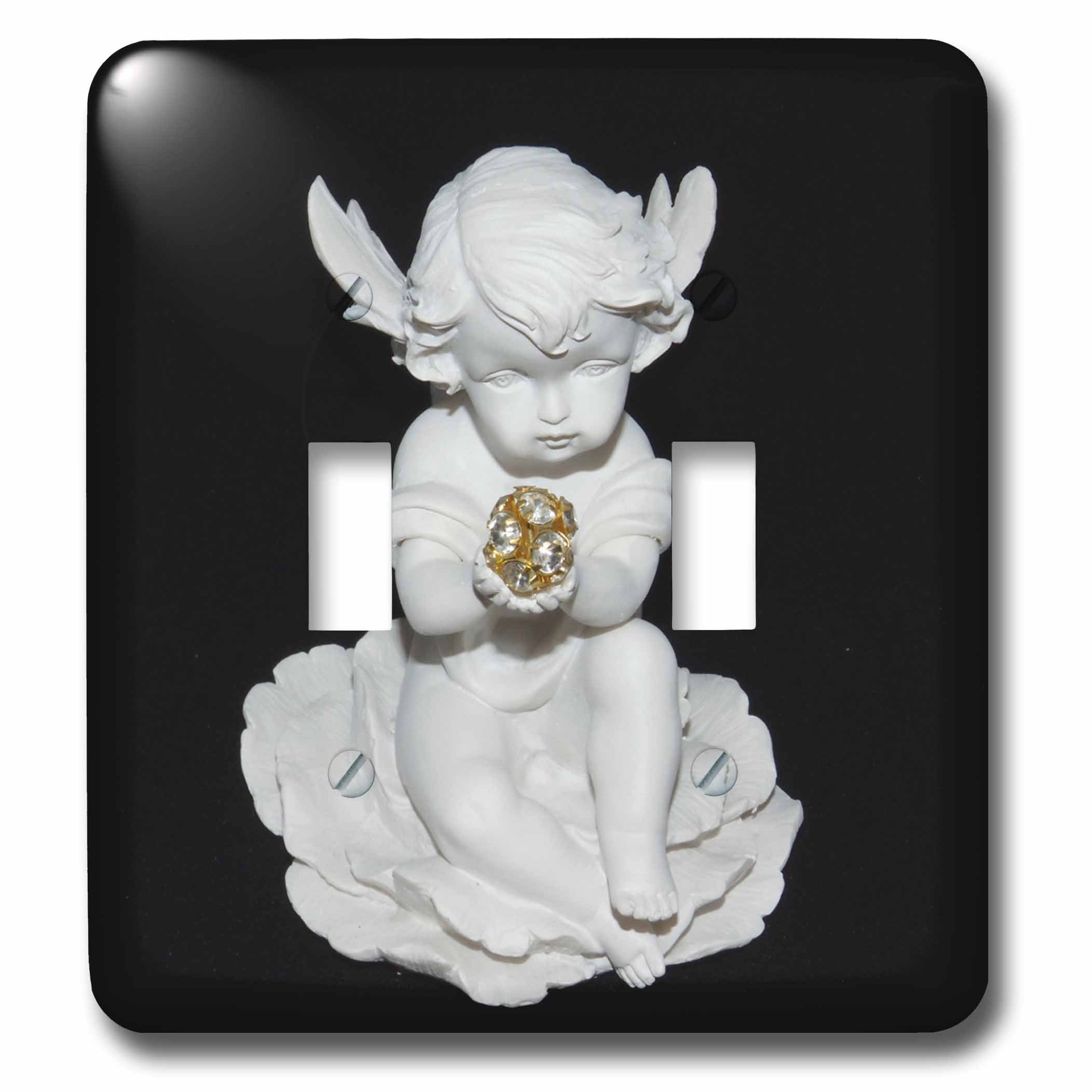 Interrupteur à bascule 3D Rose double bouton pour contrôle lumineux fluide