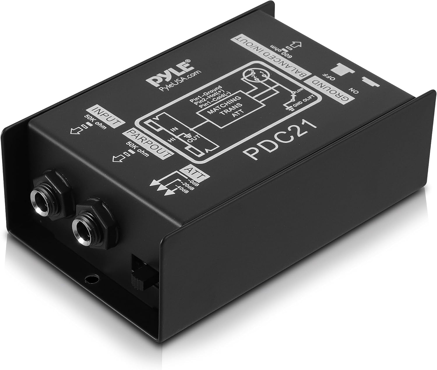 Pyle Premium Direct Injection Audio Box - 2.36