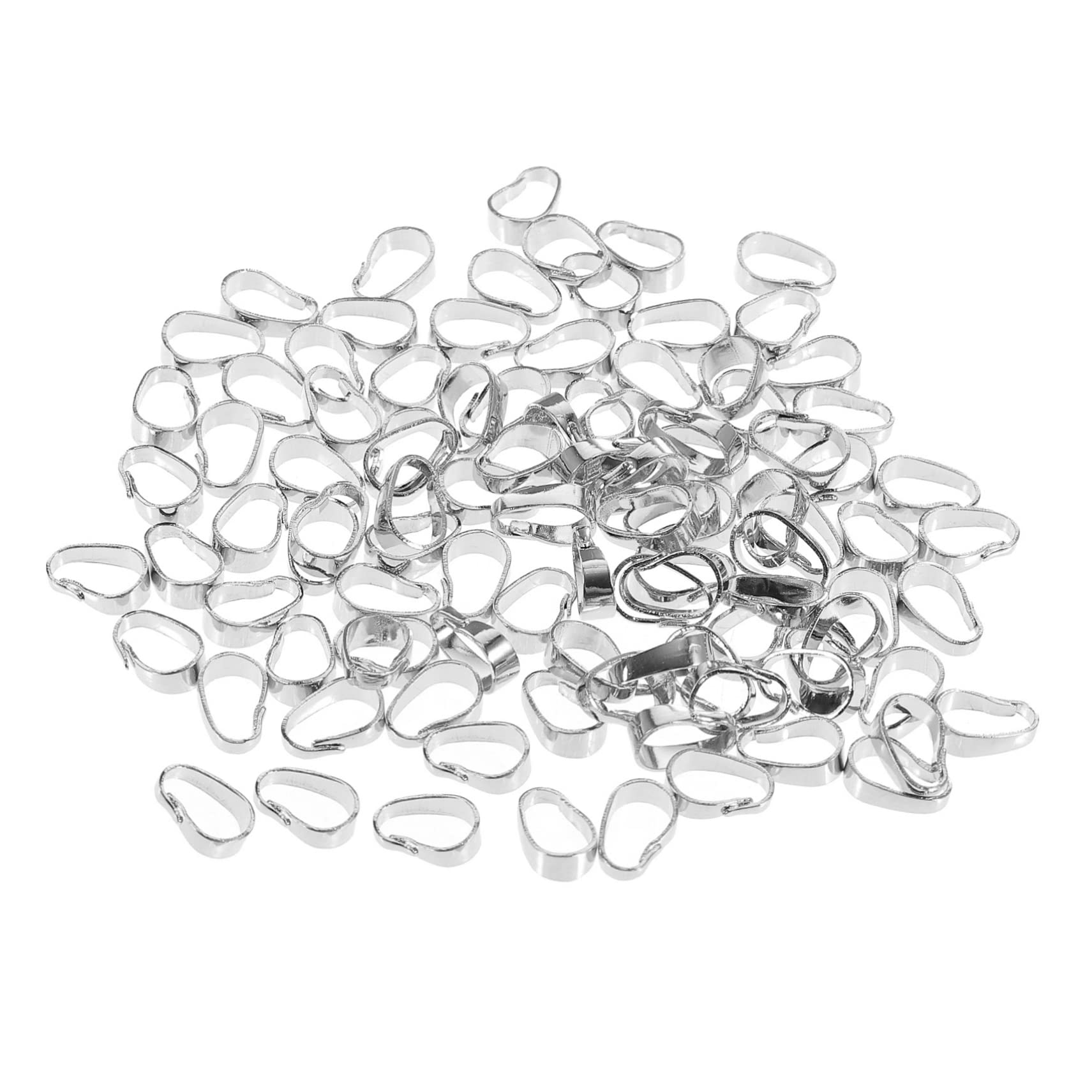 STOBOK 500piezas Conectores De Pendientes Para Joyas Cierres De Collar y Pulsera Accesorios De Bricolaje Para Manualidades De Joyería