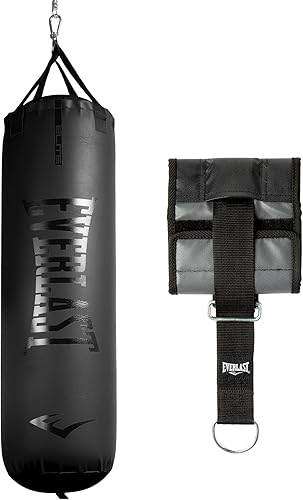Miniatura 6 de Everlast Elite 2 - Saco de boxeo duradero con sistema silencioso de correas, bolsa pesada Negro