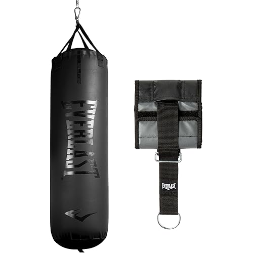 Everlast Elite 2 Heavy Bag, Quiet Strap System, Durable Boxing Heavy Bag
