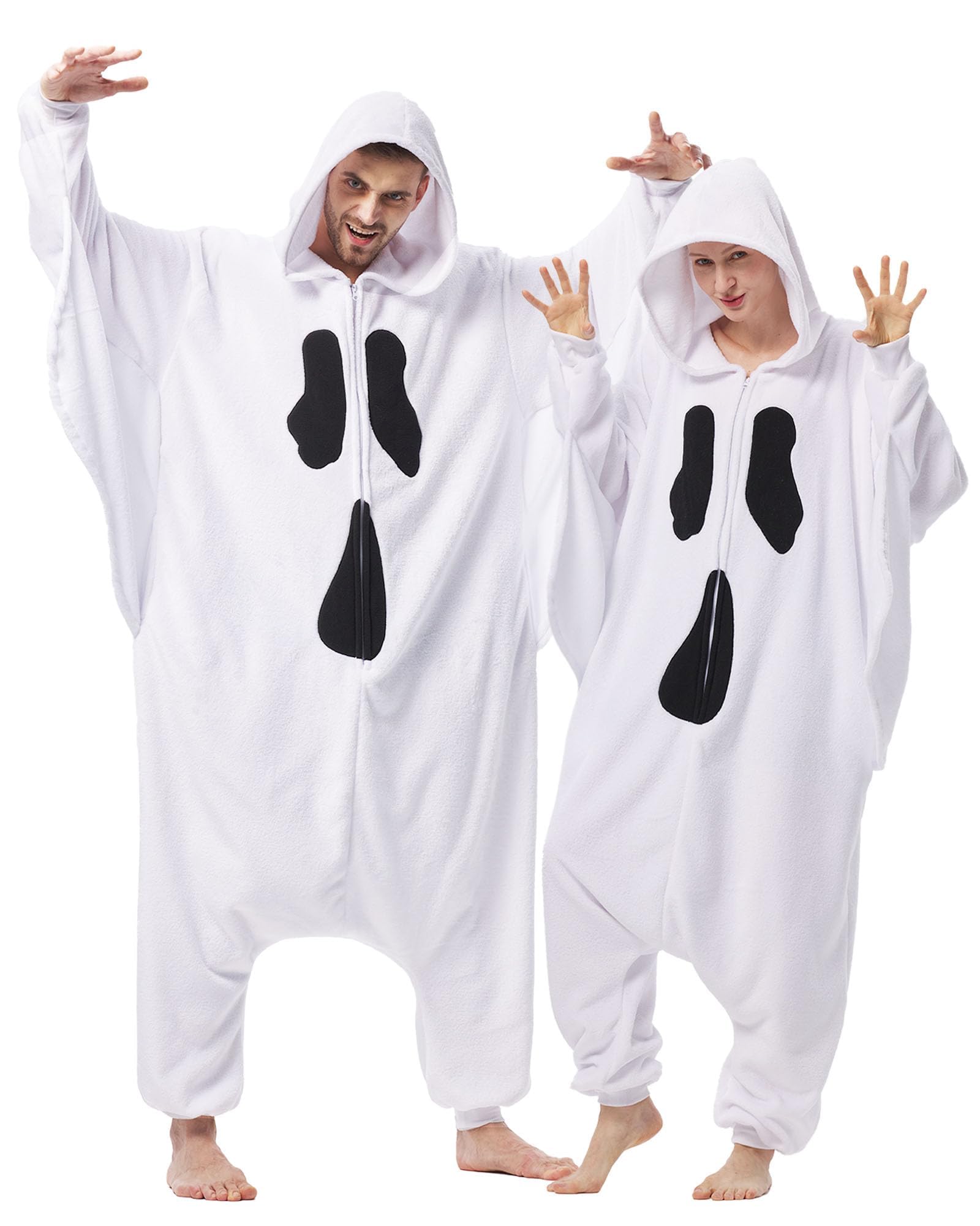 Unisex Adult Onesie Pajamas Animal Cosplay Halloween Costume One Piece Plush Sleepwear Homewear