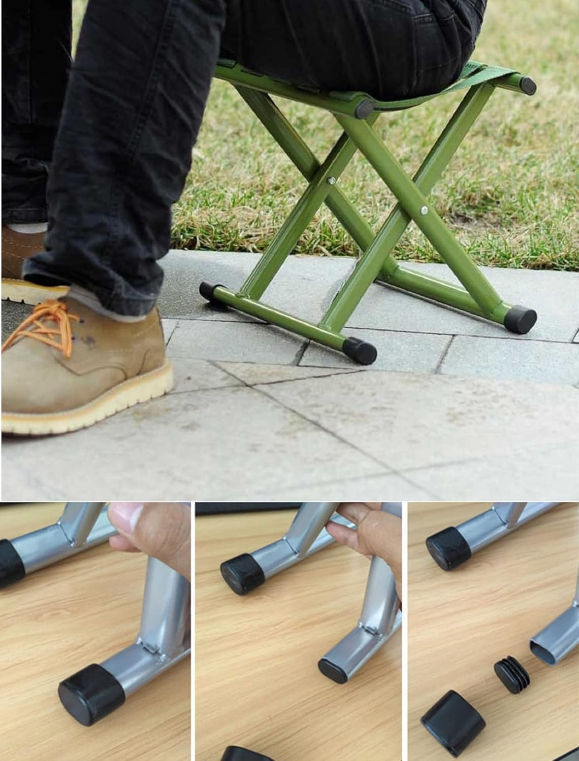 VUNKQU 24 Pcs Chair Leg Caps Feet Protector, 40 x 20mm Oval Table Chair