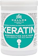 Kallos KJMN Keratin Regenerating Hair Mask with keratin and milk protein for dry, damaged and chemically treated hair 1000...