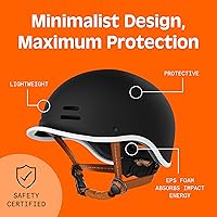 Vista 5 de Retrospec Remi - Casco de bicicleta para adultos para hombres y mujeres, casco de bicicleta para desplazamientos, ciclismo de carretera, patinaje