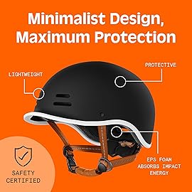 Retrospec Remi Adult Bike Helmet for Men & Women - Bicycle Helmet for Commuting, Road Biking, Skating with Adjustable Ergo Knob Dial