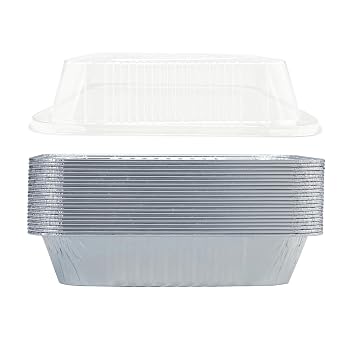 Waytiffer 10Pack 9x13 Aluminum Pans with Clear Lids Aluminum Foil Pans
