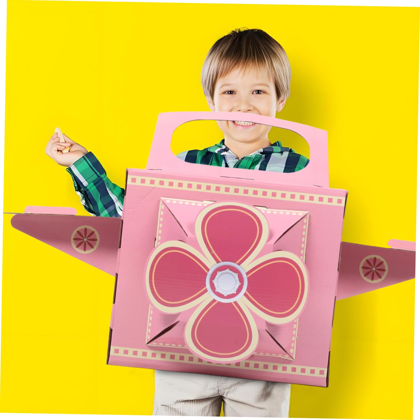 Kids Wearable Airplane Toy Rotierendes Propeller-kostüm Für Kleinkinder Pappflugzeug Spielzeug Für Und Flugzeug-themenunterhaltung