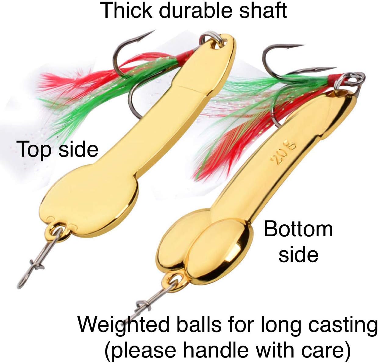 Master Baiter Fishing Lures - Funny Fishing Spoons for Walleye, Pike & Trout - Perfect Dad Gifts & Birthday Ideas