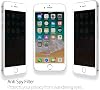 Babilden Apple iPhone 7 Privacy Hayalet Cam Tam Ekran Temperli Koruyucu Beyaz