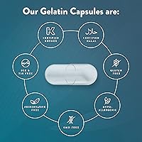 Vista 2 de PureCaps USA - Empty Gelatin Capsules Size 00 1,000 Joined Pills White Non-GMO Certified SLS, Gluten, Preservative Free Clear White