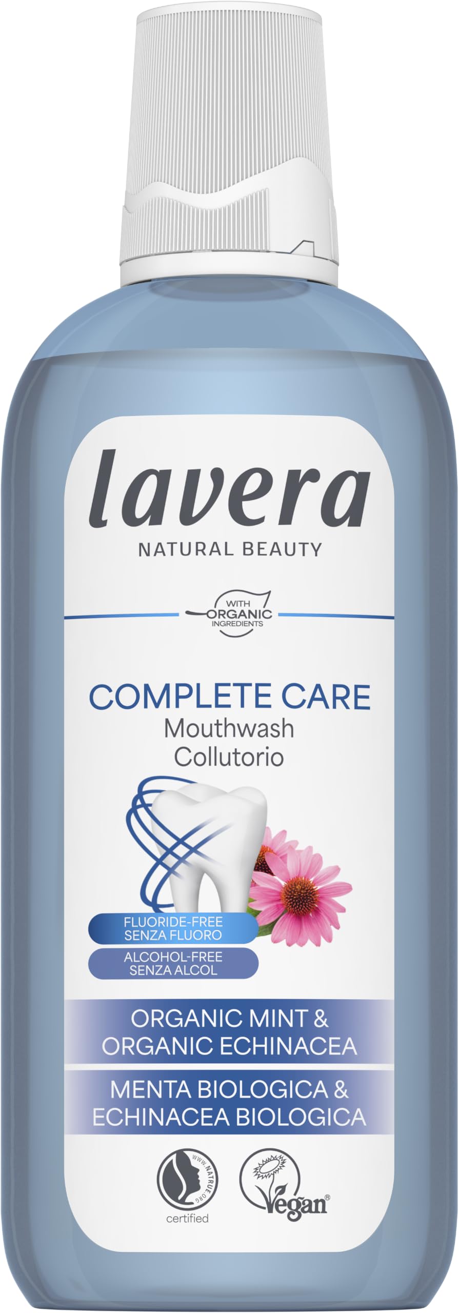 lavera Mouthwash Complete Care Fluoride-Free 400 ml Mint & Echinacea