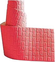Vista 5 de SOVORM Paneles de pared de ladrillo de 32.8 ft, papel tapiz de espuma 3D blanco para despegar y pegar para dormitorio, sala de estar y decoración