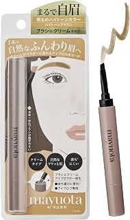 mayuota(mayuota)眉笔 眉笔 眉墨 (高色调棕色) 刷子+膏状眉笔 不掉眉笔