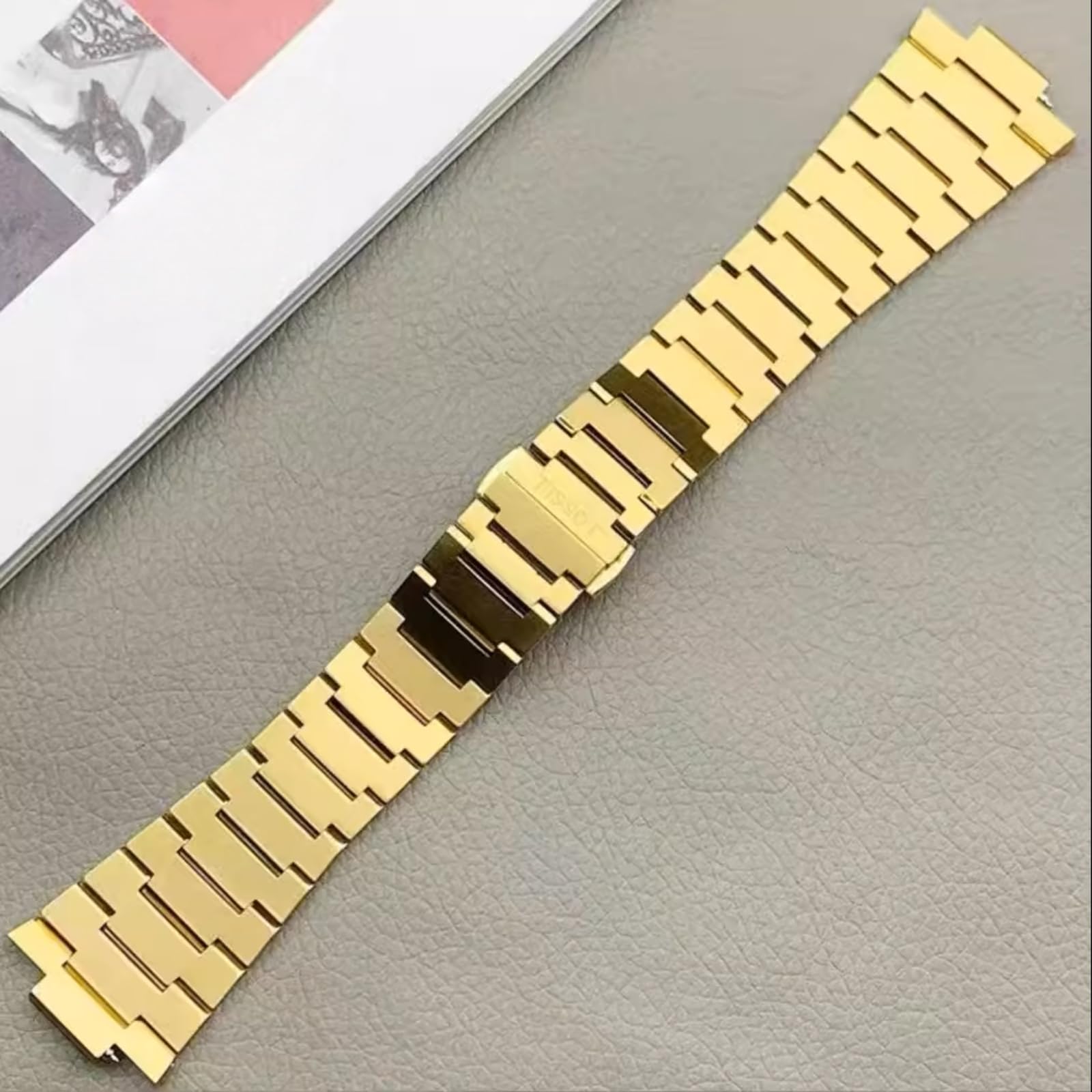 Uomini Acciaio Inossidabile Cinturino Orologio Ricambio, Braccialetto Orologio Interfaccia Specializzata Metallo per Tissot PRX Super Player T137.407/T137.410-Argento 27 * 12MM