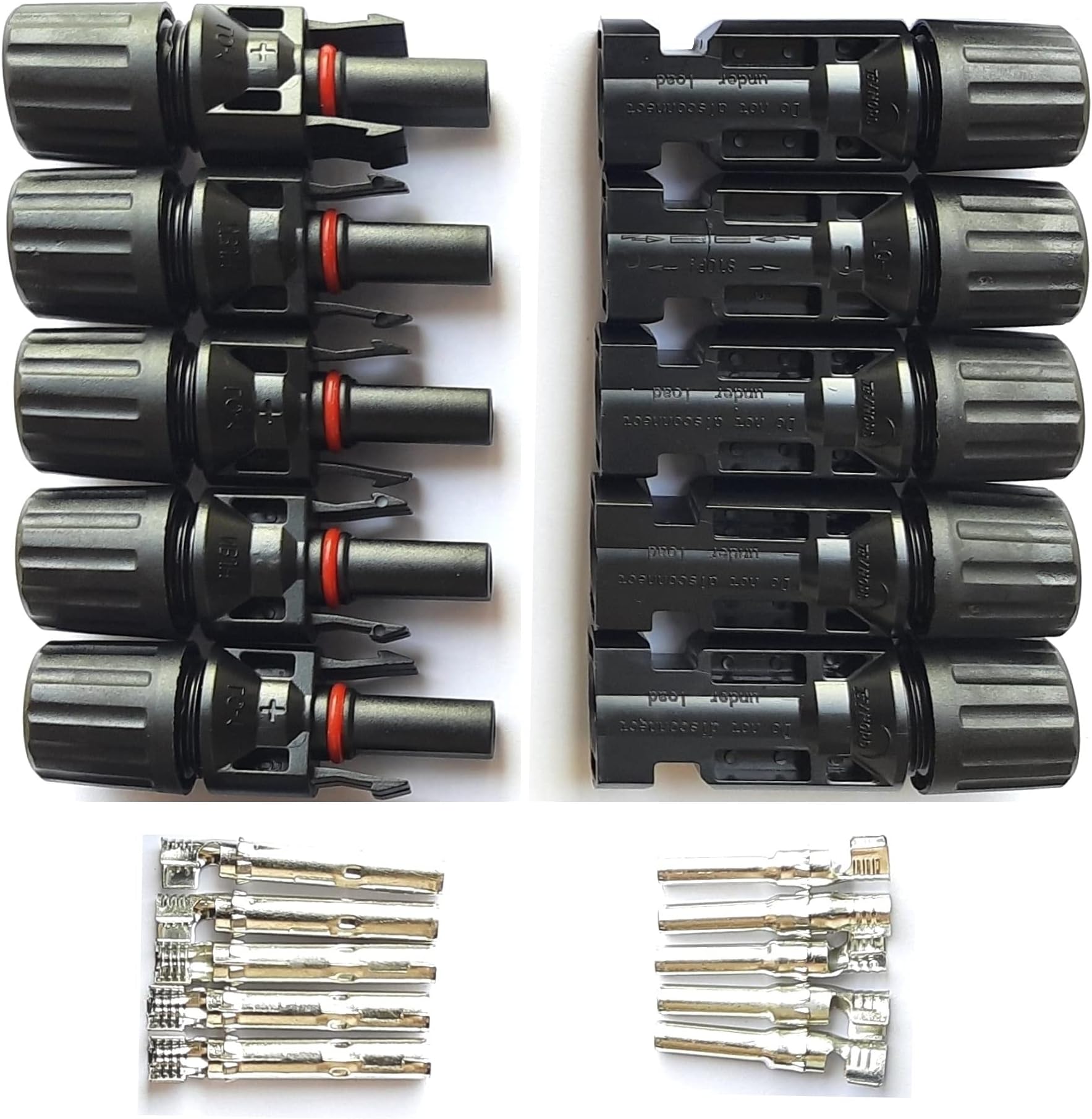 Kenbrook Solar MC4 Wire Connector for Solar Panels (Set of 5 Pairs)