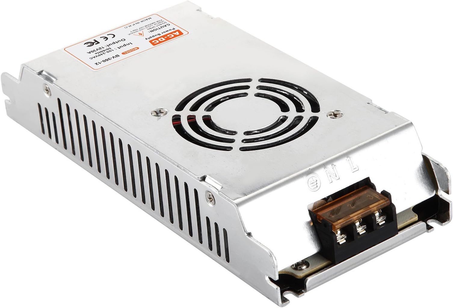 12V Power Supply 30A 360W BVPOW DC Universal Regulated Transformers Adapter Power Converter for LED Strip Light CCTV Camera Radio Computer Project Automation