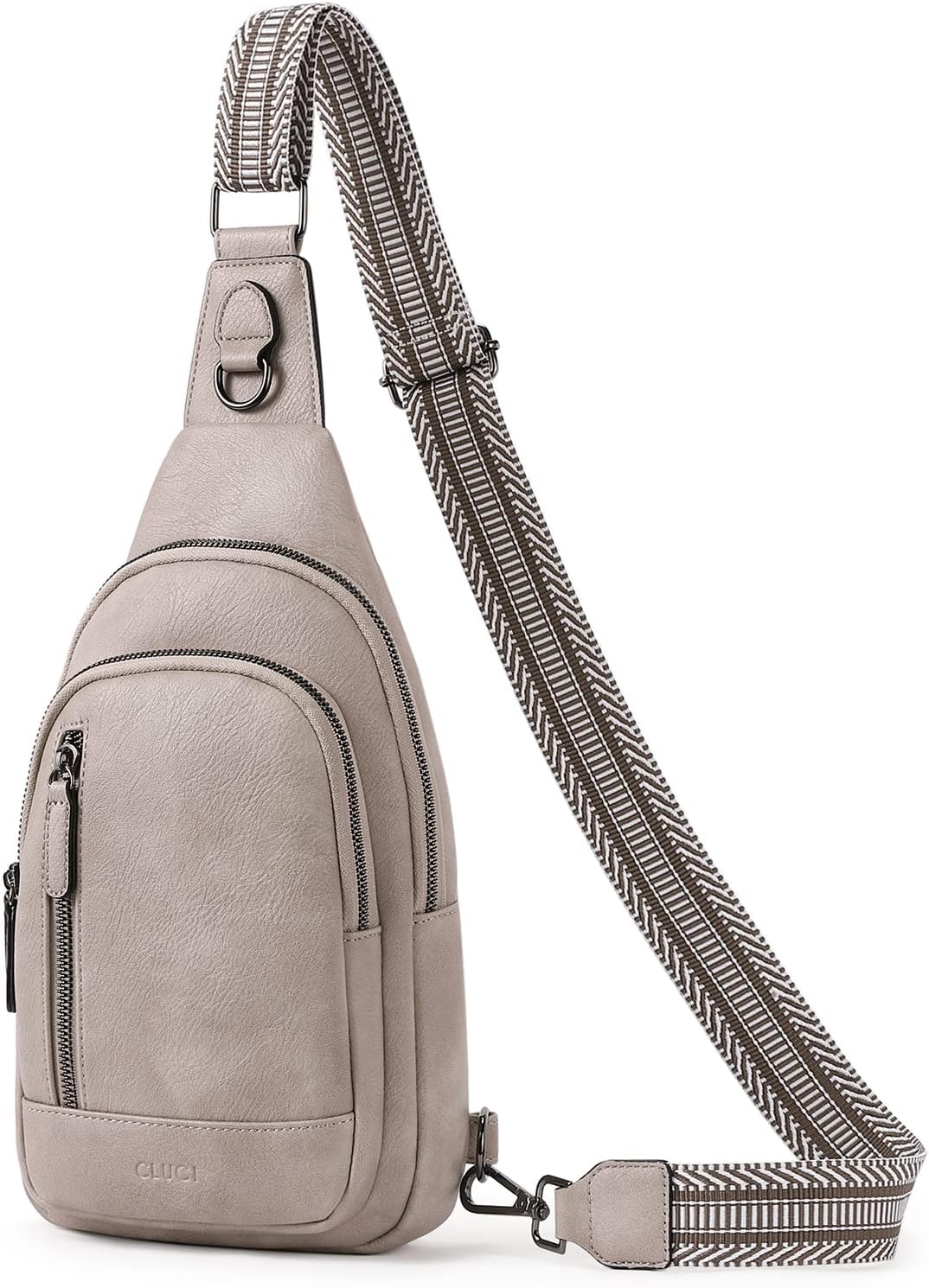 CLUCI Crossbody Bags for Women Men,Leather Sling Bag Cross Body Backpack for Woman Gifts for Women Birthday Unique - Image 8
