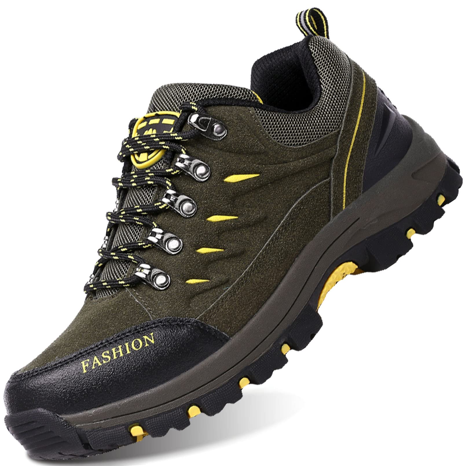 Chaussures de Randonnée Femme Homme, Chaussure de Marche Trekking Montagne Sport Chaussures de Trail Running Extérieure Antidérapant Semelle Impermeable Légères