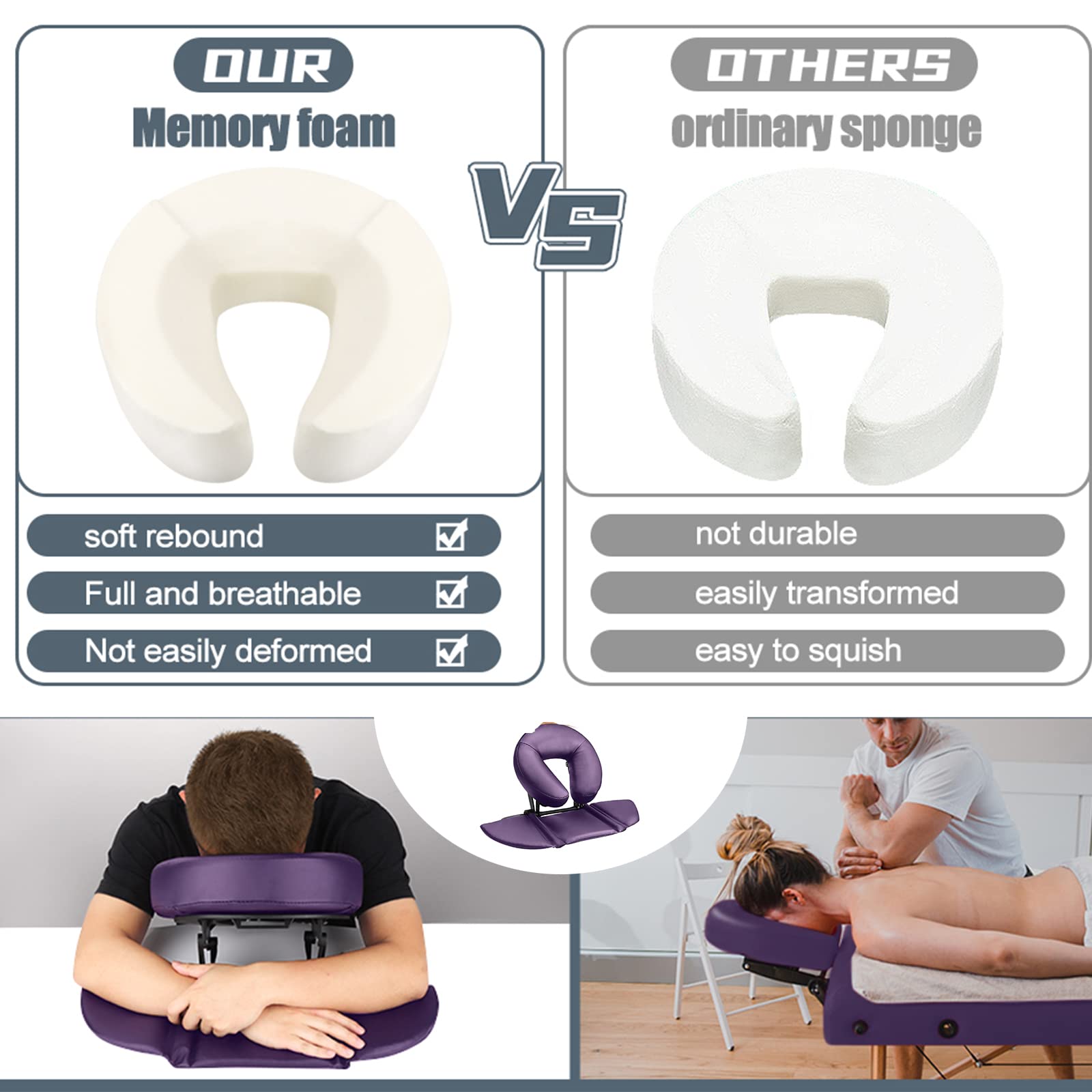 Sleep Apnea MASTER HEALTH PRODUCT Massage Headrest For Bed Table