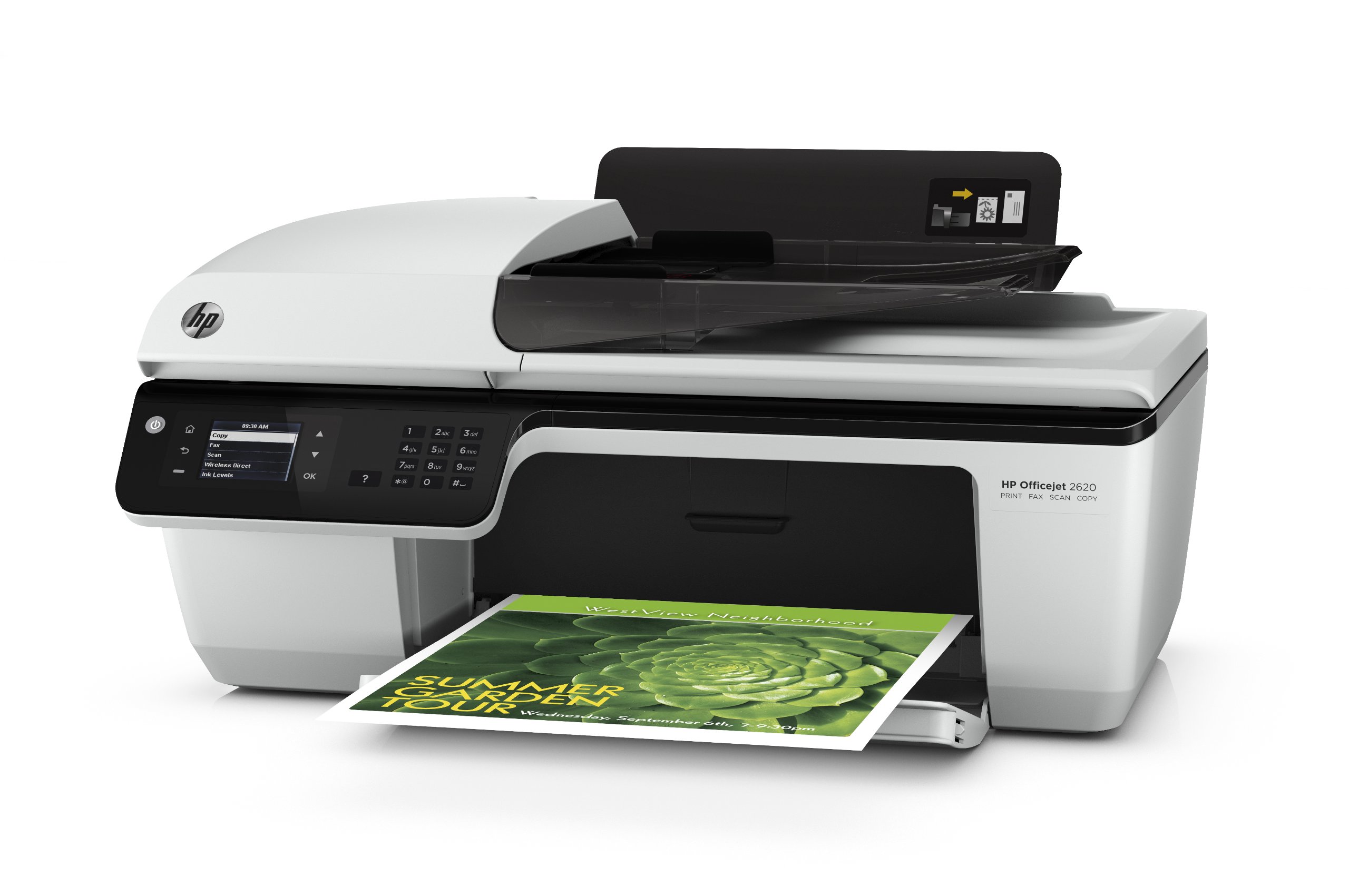 HP Officejet 2620 All-in-One Multifunktionsgerät (Scanner, Kopierer, Drucker, Fax, USB 2.0) weiß/schwarz