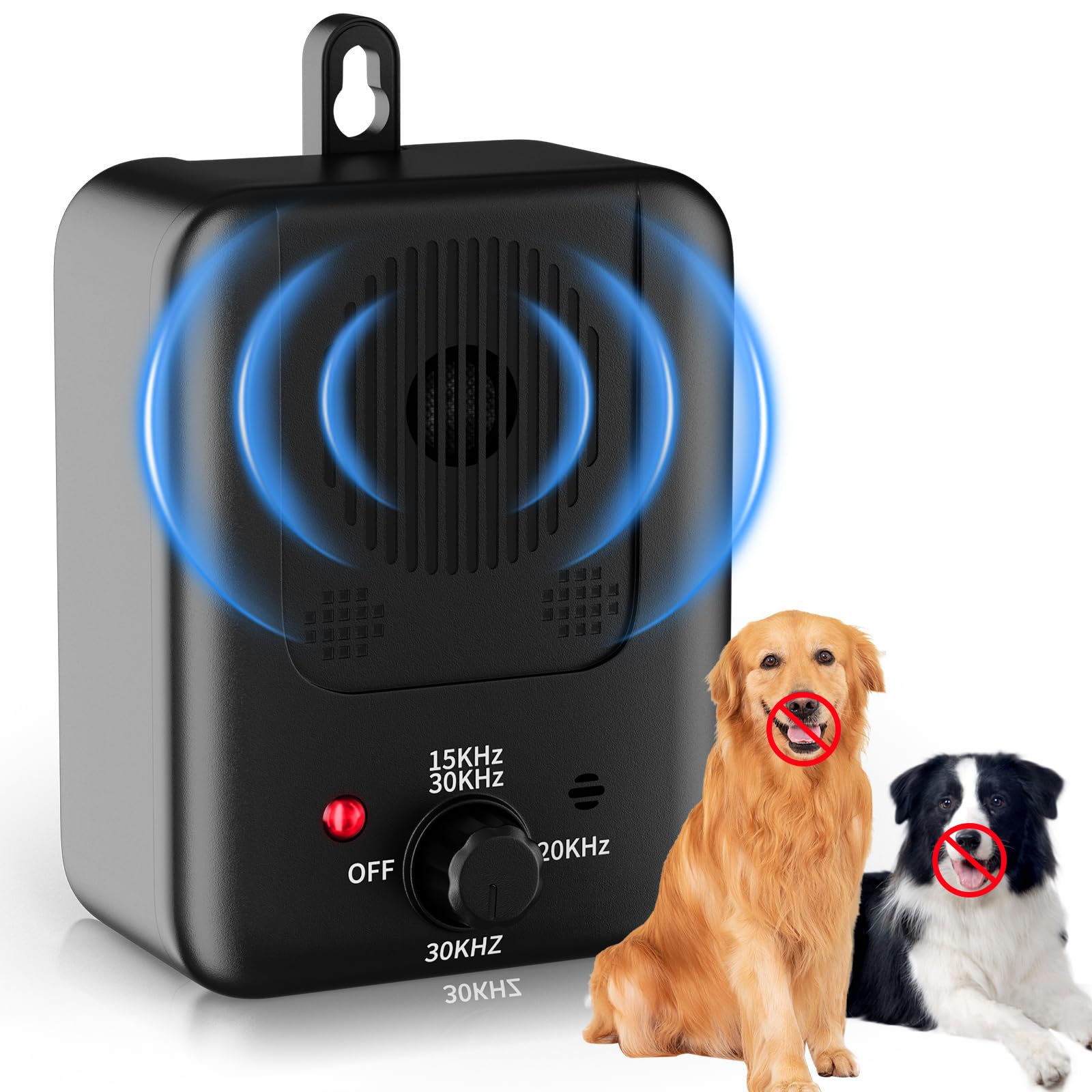 2026 Upgraded Anti Barking Device for Dogs, 3 Mode Dog Barking Deterrent Devices, Rechargeable Stop Barking Dog Device, IPX5 Waterproof Bark Control for Small, Medium & Large Dogs,55 FT Indoor/Outdoor