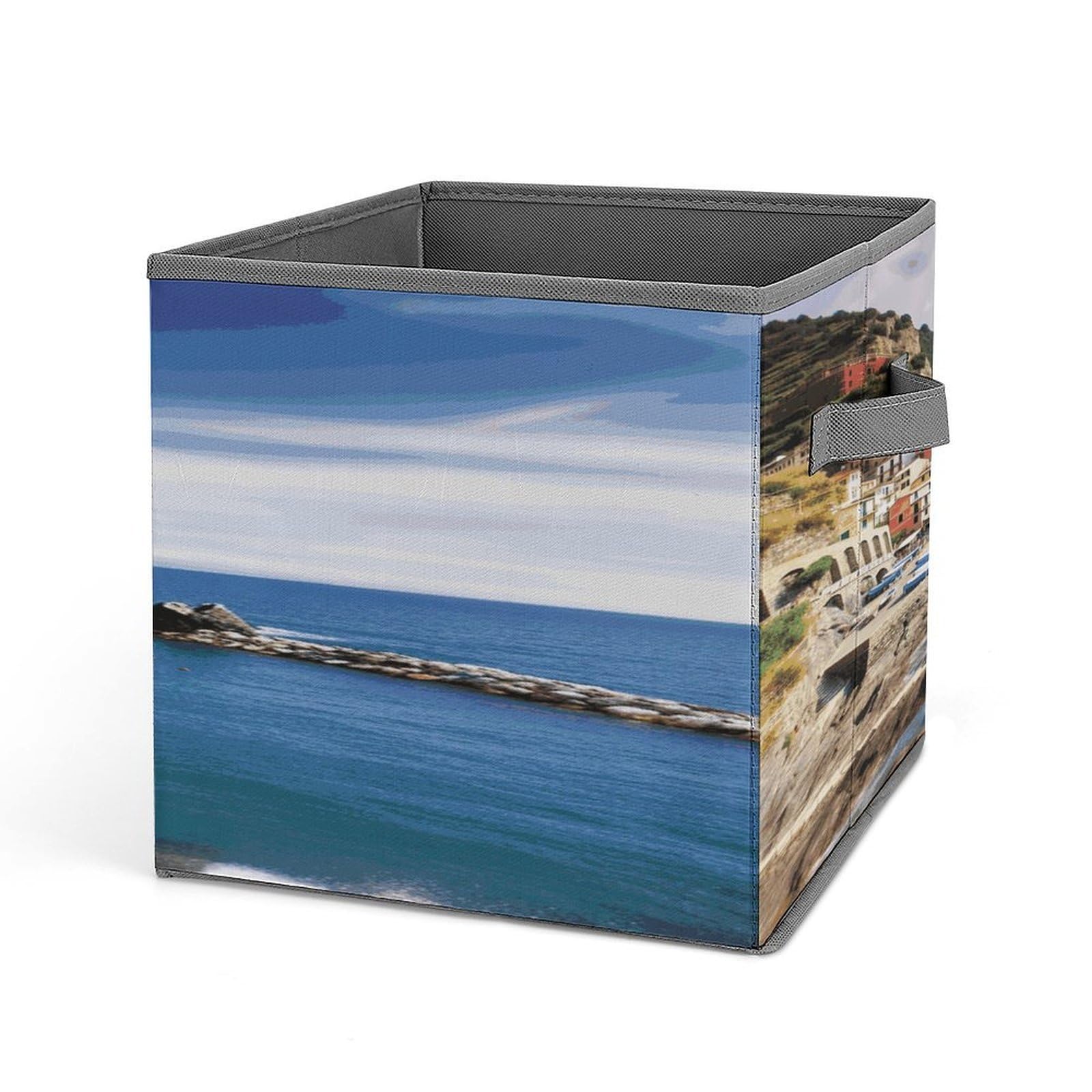 Fekiloot Style Cinque Terre Scenery Storage Bins Storage Baskets