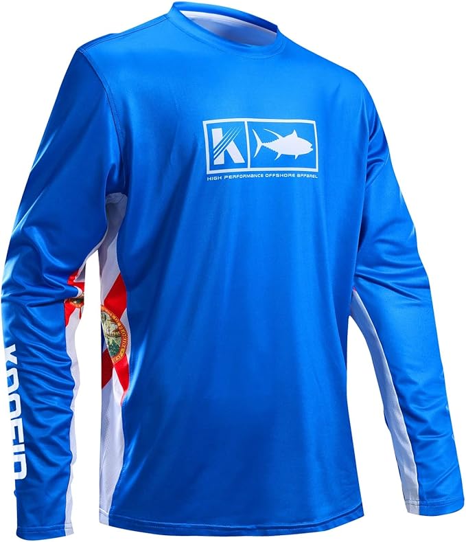 KOOFIN GEAR Performance Fishing Shirt Vented Long Sleeve