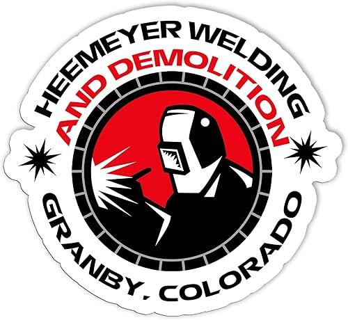 Heemeyer - Adhesivo de soldadura y demolición Patriotic Killdozer S2699 para botellas de agua, patinetas y cuadernos, calcomanías para portátiles