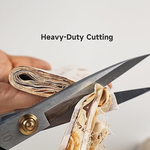 Miniatura 4 de Tijeras de sastre profesionales, tijeras de costura resistentes de 9 pulgadas para corte de tela, confección