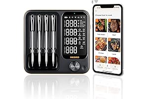 Wireless Digital Meat Thermometer with 4 Probes
